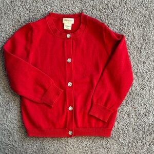 Crewcuts Kids Bright Red Sweater - XXS (2-3)
